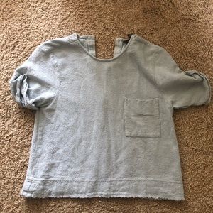 Zara button down blouse